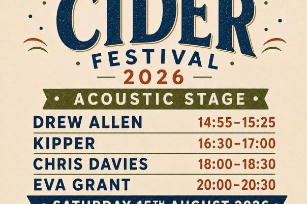 Dorchester Cider Festival: 15th August 2026