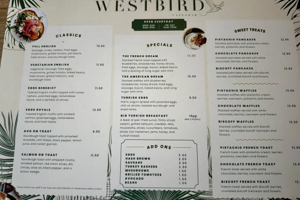 Westbird Cafe Bar & Restaurant Westbourne