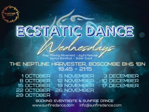 Ecstatic Dance Wednesdays at The Neptune Bar Boscombe