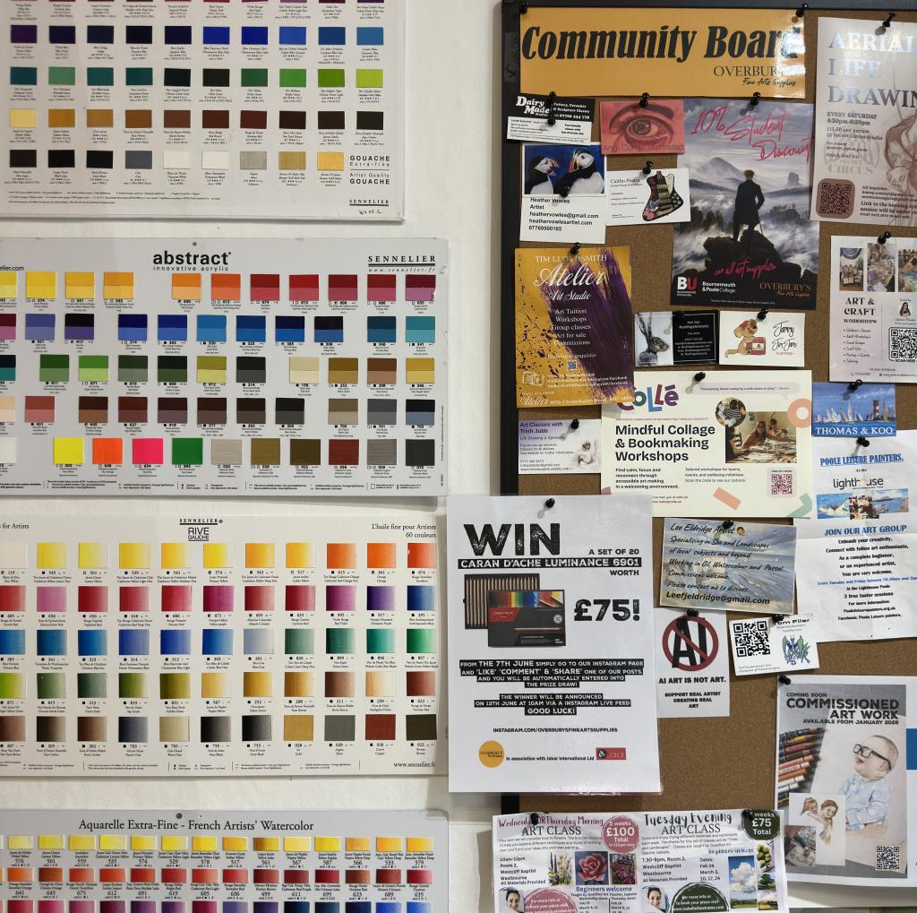 Overbury's Fine Art Supplies: Westbourne's Independent Art Shop for Creative Minds