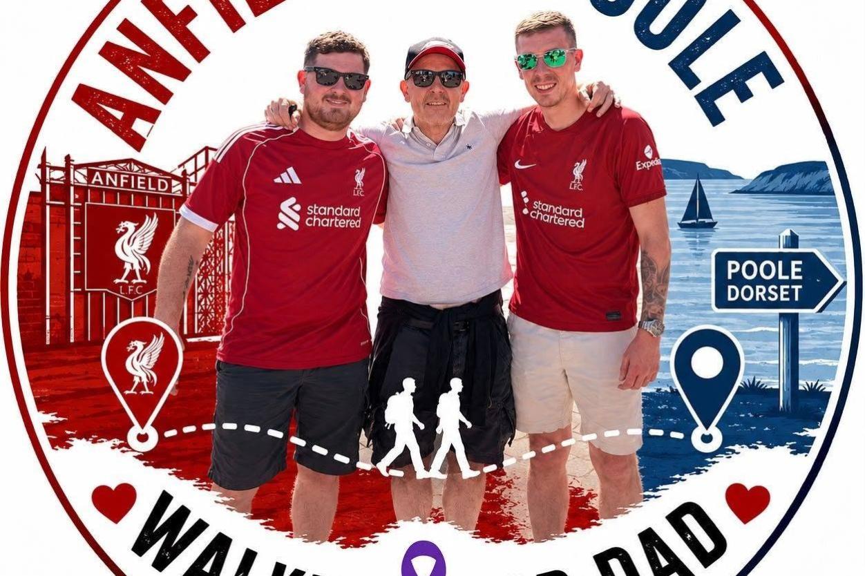 Poole Brothers to Walk 312 Miles from Anfield to Hamworthy for Their Dad