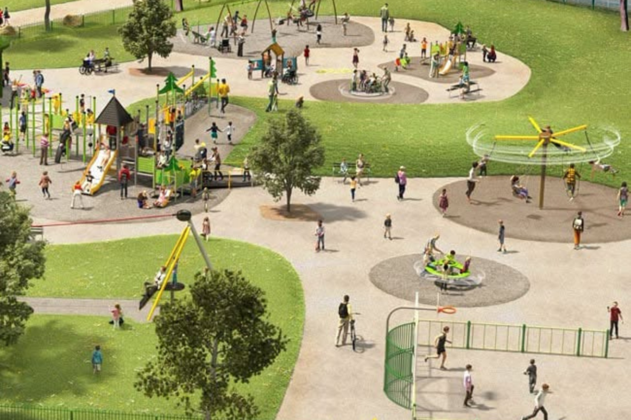 Kings Park Play Area Is Being Rebuilt with a More Inclusive Design