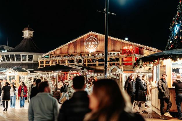 The Alpine Lodge Bournemouth at Christmas