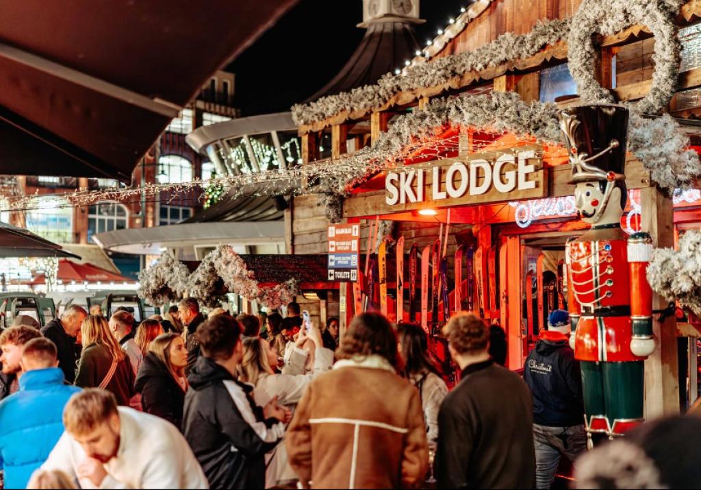 The Alpine Lodge Bournemouth at Christmas