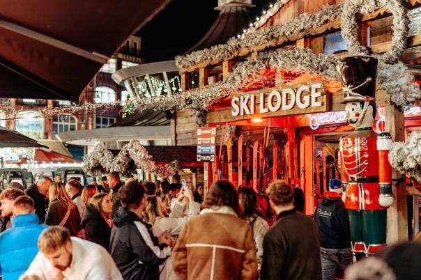 The Alpine Lodge Bournemouth at Christmas