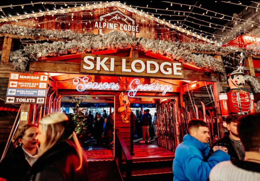 The Alpine Lodge Bournemouth at Christmas