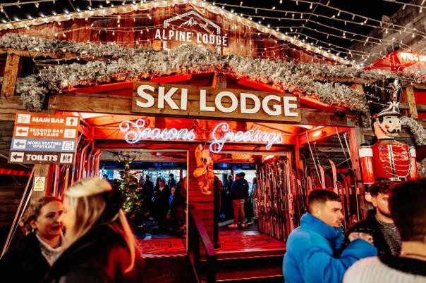 The Alpine Lodge Bournemouth at Christmas