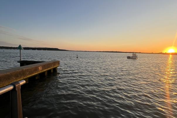 Crabbing at Mudeford Quay