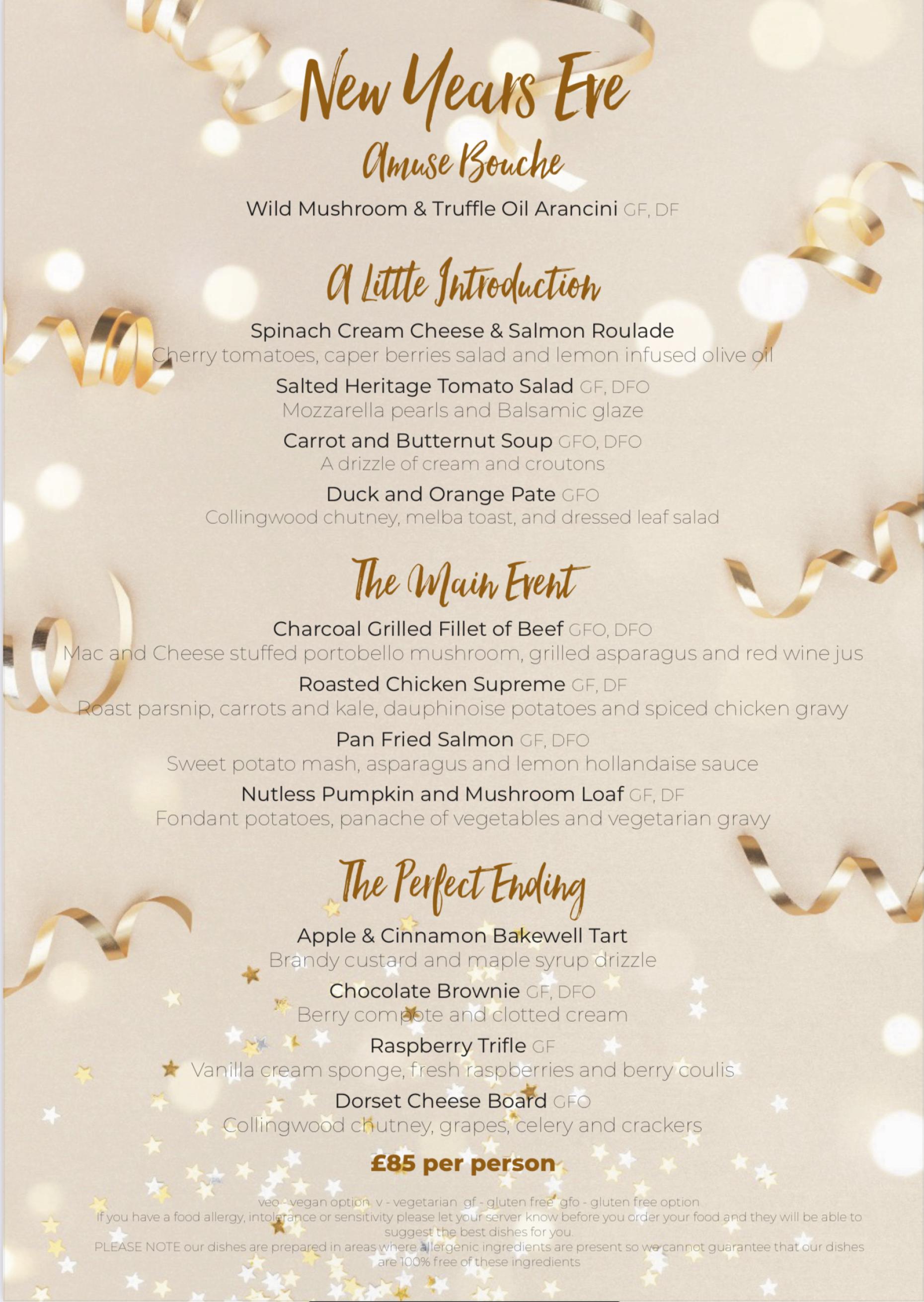 New Years Eve Gala Dinner at the Collingwood Hotel