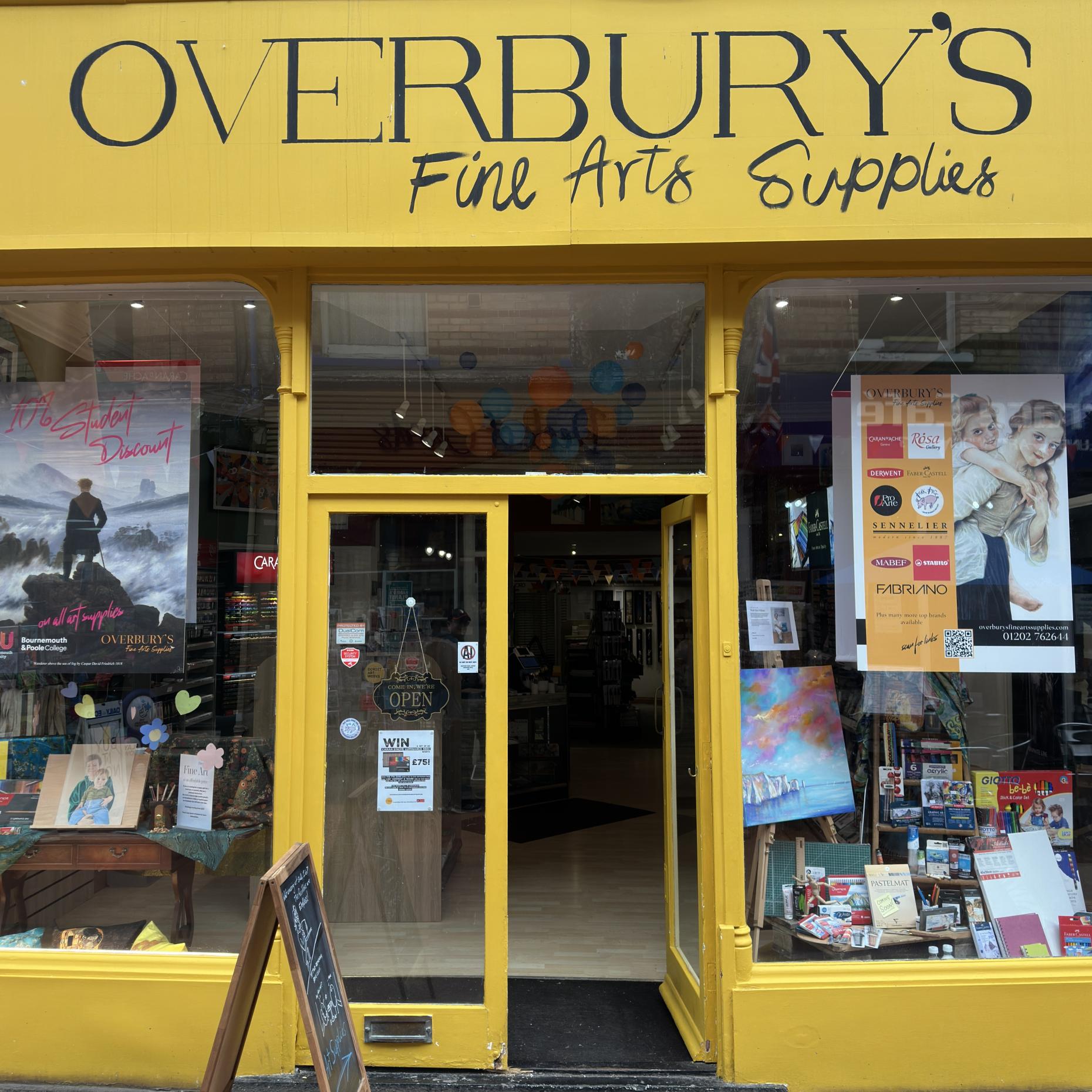 Overbury's Fine Art Supplies: Westbourne's Independent Art Shop for Creative Minds