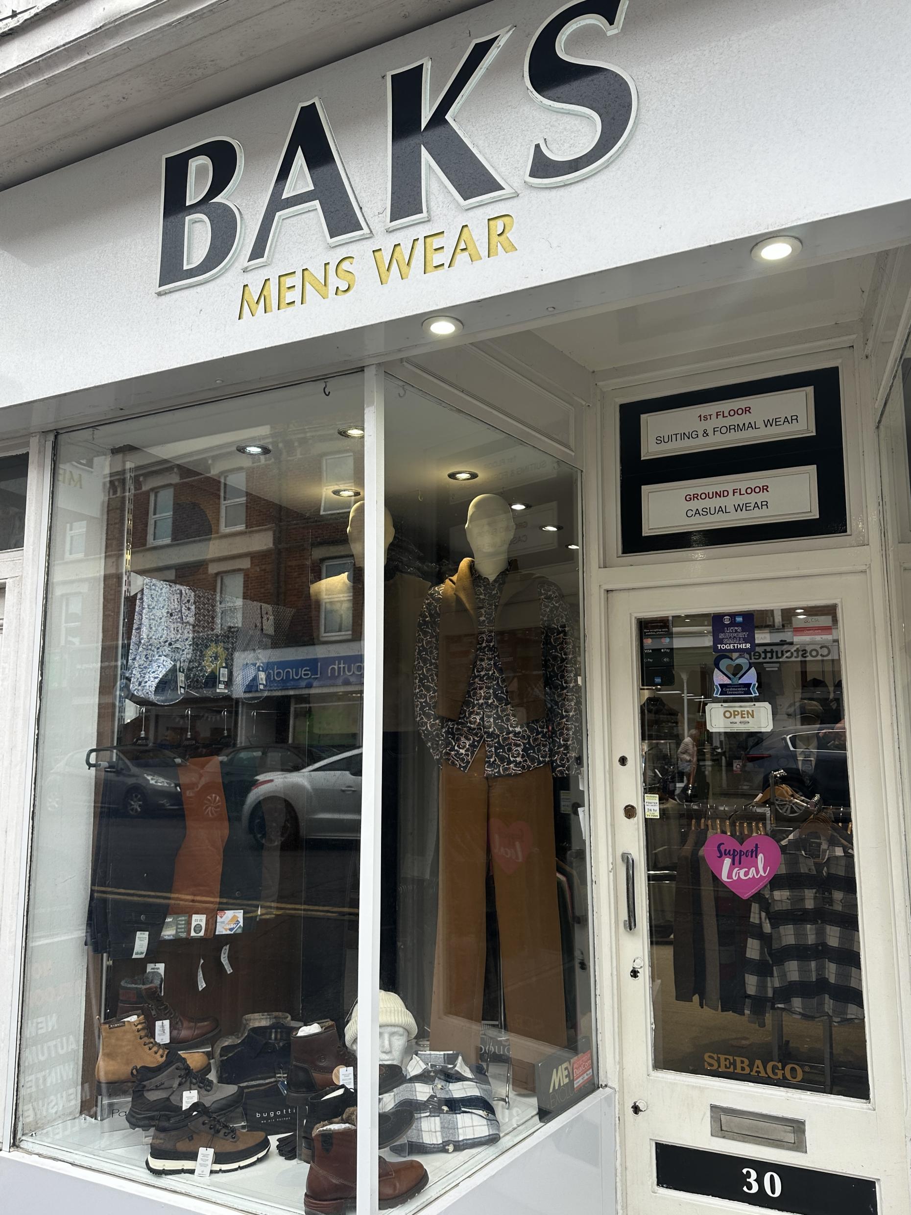 BAKS Westbourne - Exclusive Menswear Shop Bournemouth