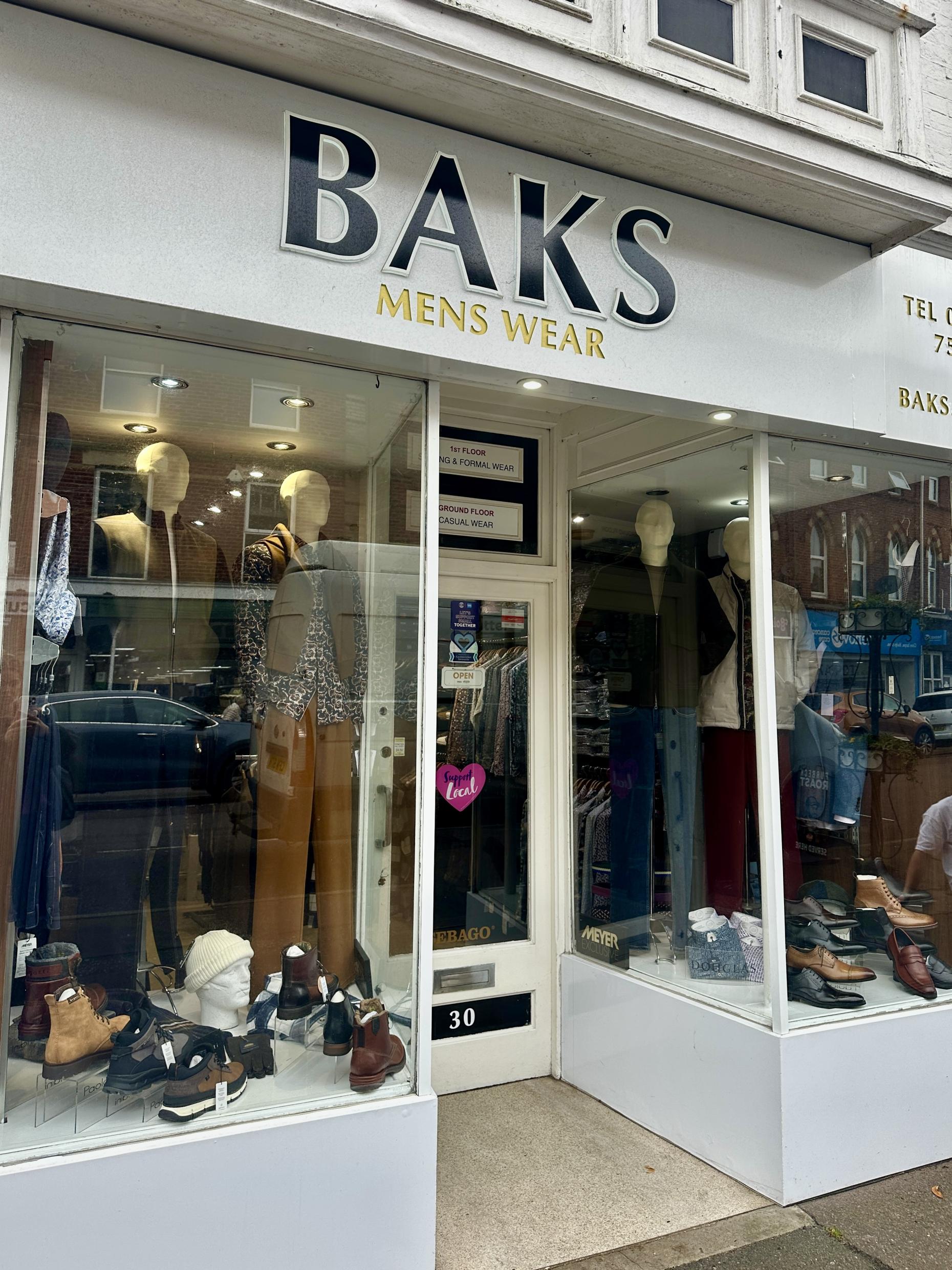 BAKS Menswear Westbourne - Exclusive Men’s Clothing Shop Bournemouth